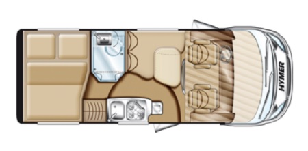 Hymer Exsisi 414 floor plan