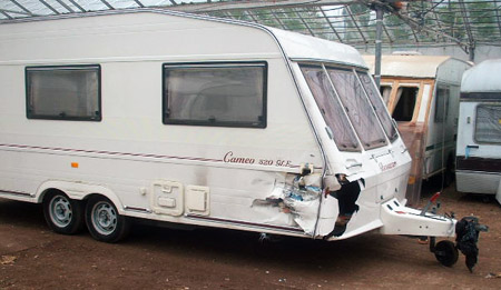 The most accident prone part of a caravan revealed!
