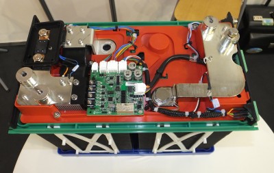 The electronics inside a Lithium Iron Phosphate battery