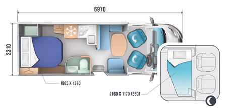 Roller Team Auto Roller 695-P floor plan