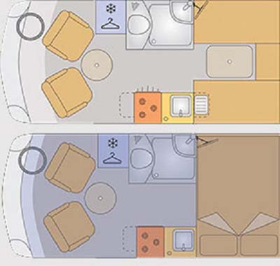 Vantage Med Motorhome Floor plan