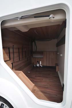 Swift Rio 325 garage storage