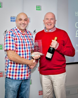 Peter Wilby receives GYBR team award