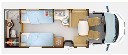 Rapido 665 Floor Plan