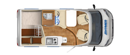 Hymer Van 314 floorplan