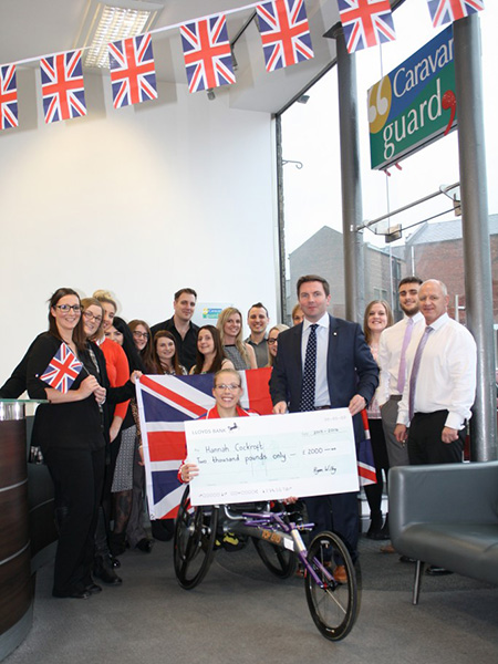 Hannah cheque presentation 2015