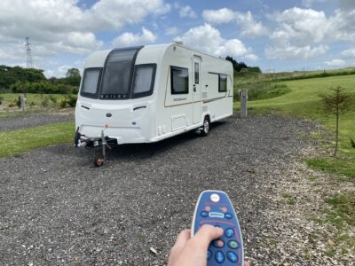 caravan motor mover in action