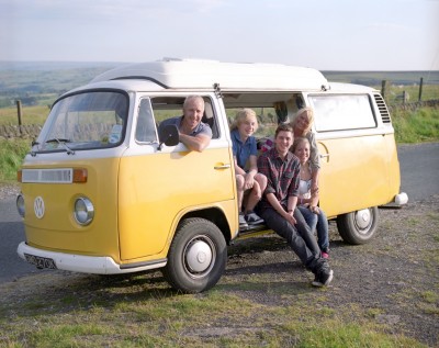 Hannah Cockroft and family campervan