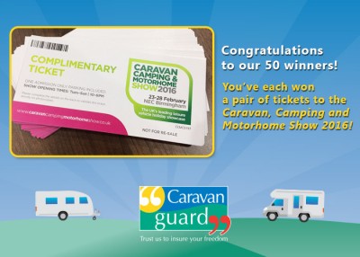 Caravan, Camping & Motorhome Show 2016 – ticket winners announced! thumbnail