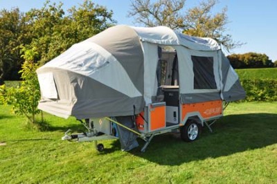 Opus Trailer Tent Erected