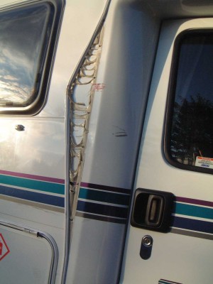 accidental damage motorhome claim