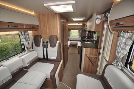 Swift Bolero 744 Interior looking back