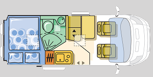 Adria Twin 540 Floor Plan