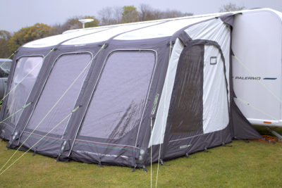 Inflatable awning