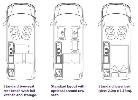 VW California Ocean Floor Plan