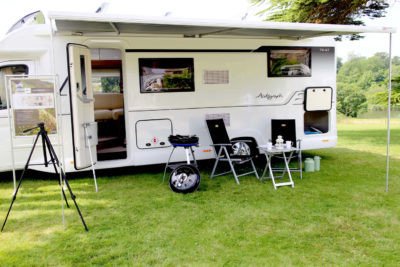 Bailey Autograph motorhomes built in awning