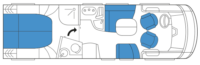 Niesmann + Bischoff Arto 79F floor plan Niesmann+Bischoff Arto 79F floor plan
