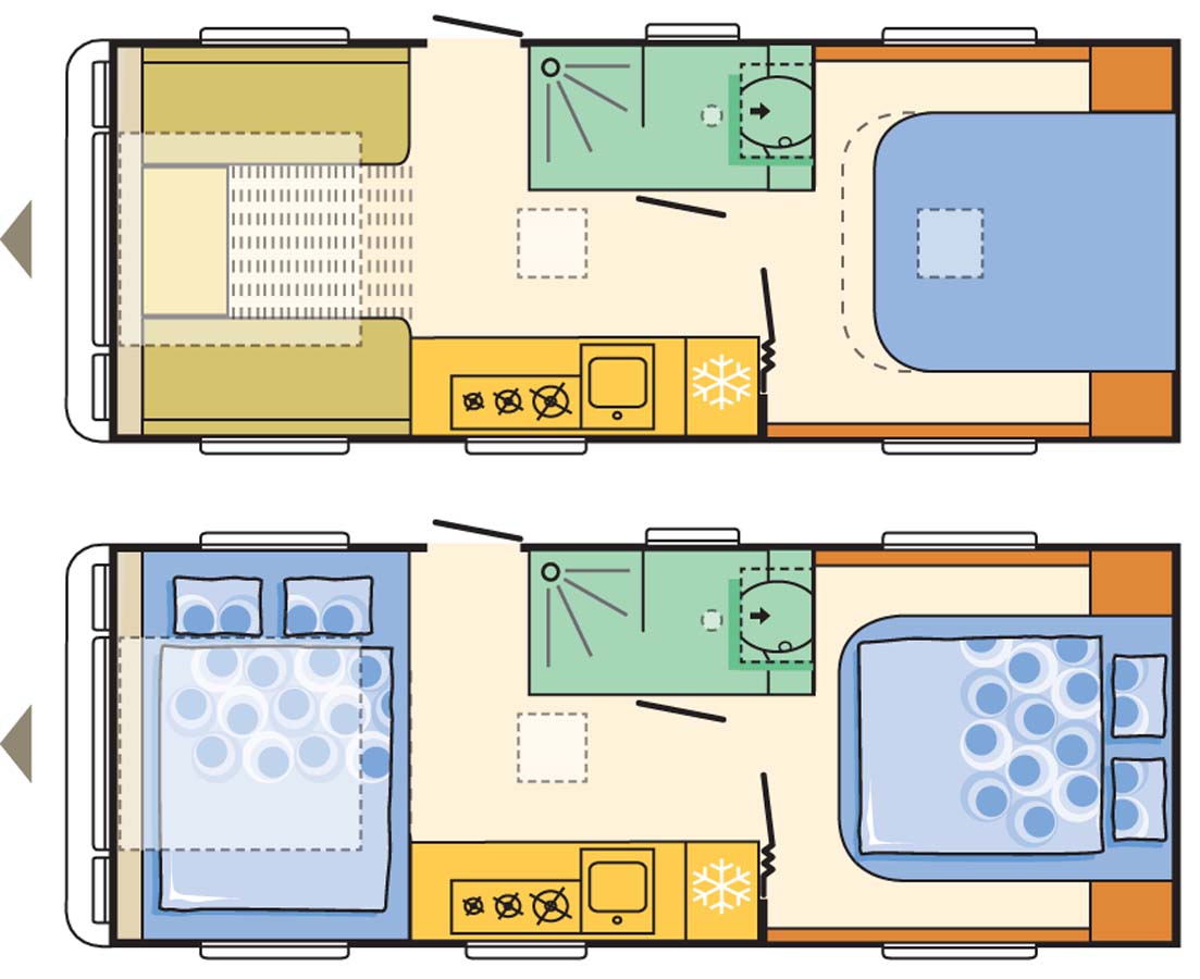 Adria Alpina Missouri Caravan Floor Plan