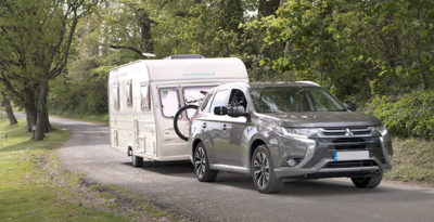 Avondale caravan being towed