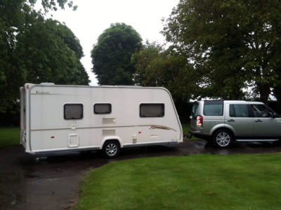 Bailey caravan reversing