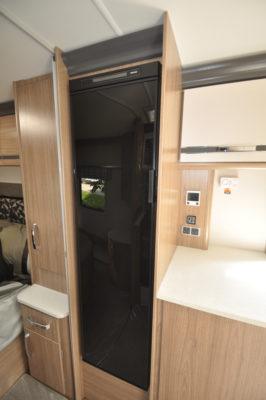 Coachman Laser 675 fridge