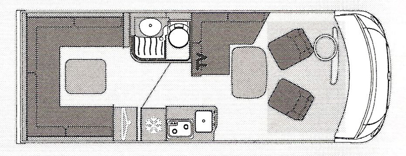 Pilote Galaxy 650U Sensation floor plan Pilote Galaxy 650U Sensation floor plan