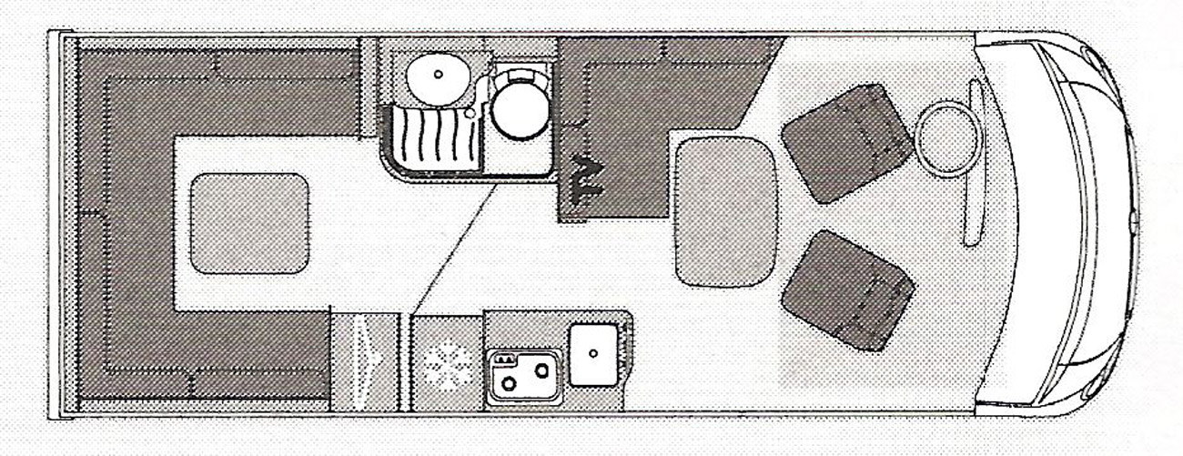 Pilote Galaxy 650U Sensation floor plan