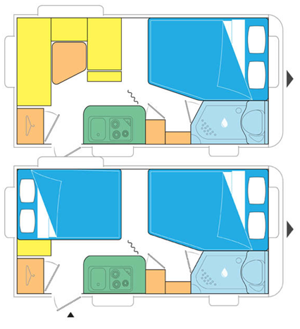 Caravelair Antares 420 Floor Plan