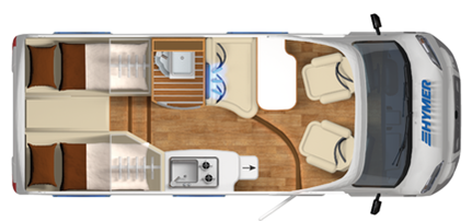 Hymer Van 374 Floor Plan