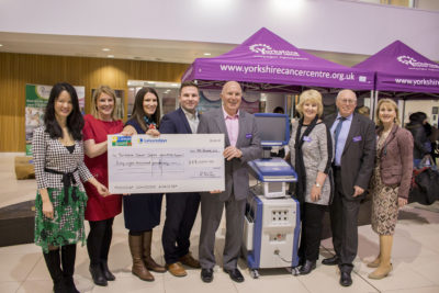 Caravan Guard present cheque to Nano Knife Appeal to fund cancer treatment