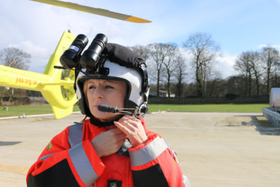 new night vision helmet for Yorkshire Air Ambulance