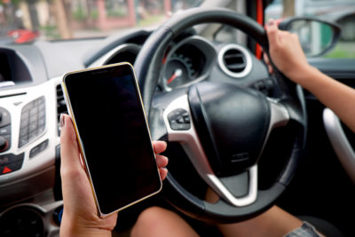 Using mobile phone when driving