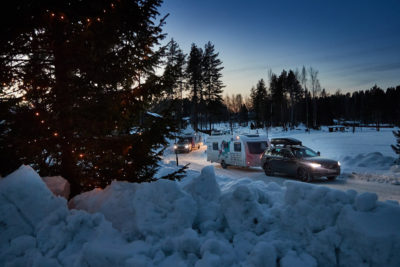 Winter caravanning in Kuopio