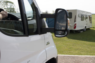 Motorhome-rear view mirror