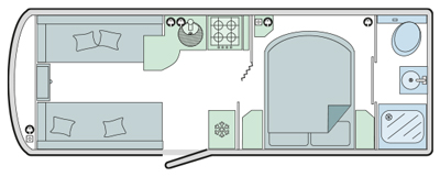 Bailey Pegasus Brindisi floor plan