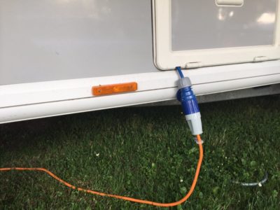 Caravan accessories - electric hook up cable