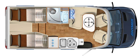 Hymer ML-T 570 60 Floor plan Hymer ML-T 570 60 Floor plan