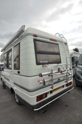 Motorhome rear bike rack