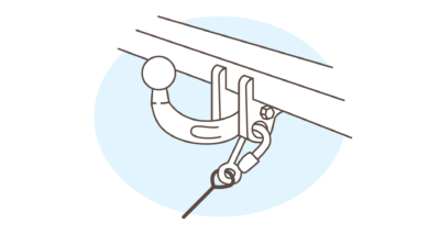 breakaway cable point - hitch