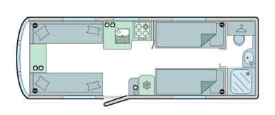 Bailey Unicorn Cadiz (Day) floor plan