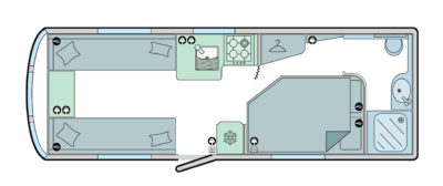 Bailey Unicorn Valencia (Day) floor plan