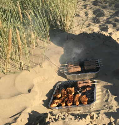 Barbecue on the beach