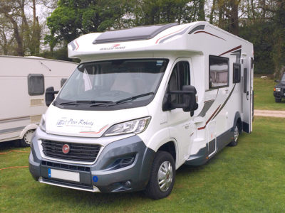 Low profile coachbuilt motorhome body type