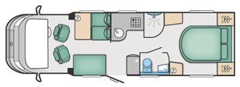 Swift Bessacarr 599 Floor Plan Swift Bessacarr 599 Floor Plan