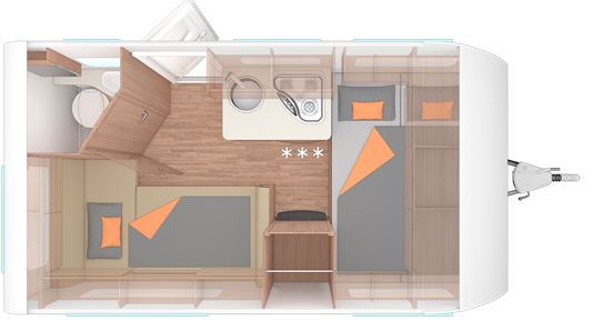 Weinsberg CaraOne 390 Floor Plan Weinsberg CaraOne 390 Floor Plan