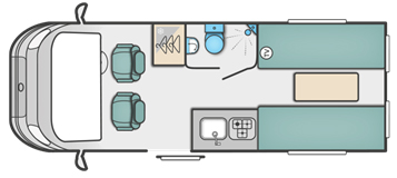 Swift Select 122 Motorhome Floor Plan