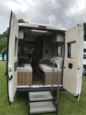 Swift Select 122 Motorhome rear interior