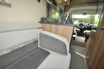 Swift Select 122 motorhome lounge seating