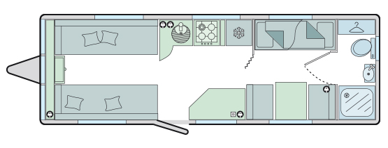 Bailey Pegasus GT70 Palermo floor plan