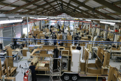 Bailey caravans construction factory